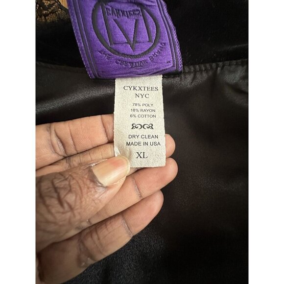 CYKXTEES Creative Brand Corset Blouse Sheer Sleeves Velvet Collar Long Tail - Picture 10 of 16